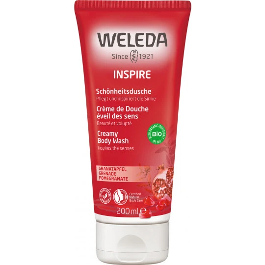 Weleda Inspire Schönheitsdusche Granatapfel 200ML 1 Weleda Inspire Schönheitsdusche Granatapfel 200ML